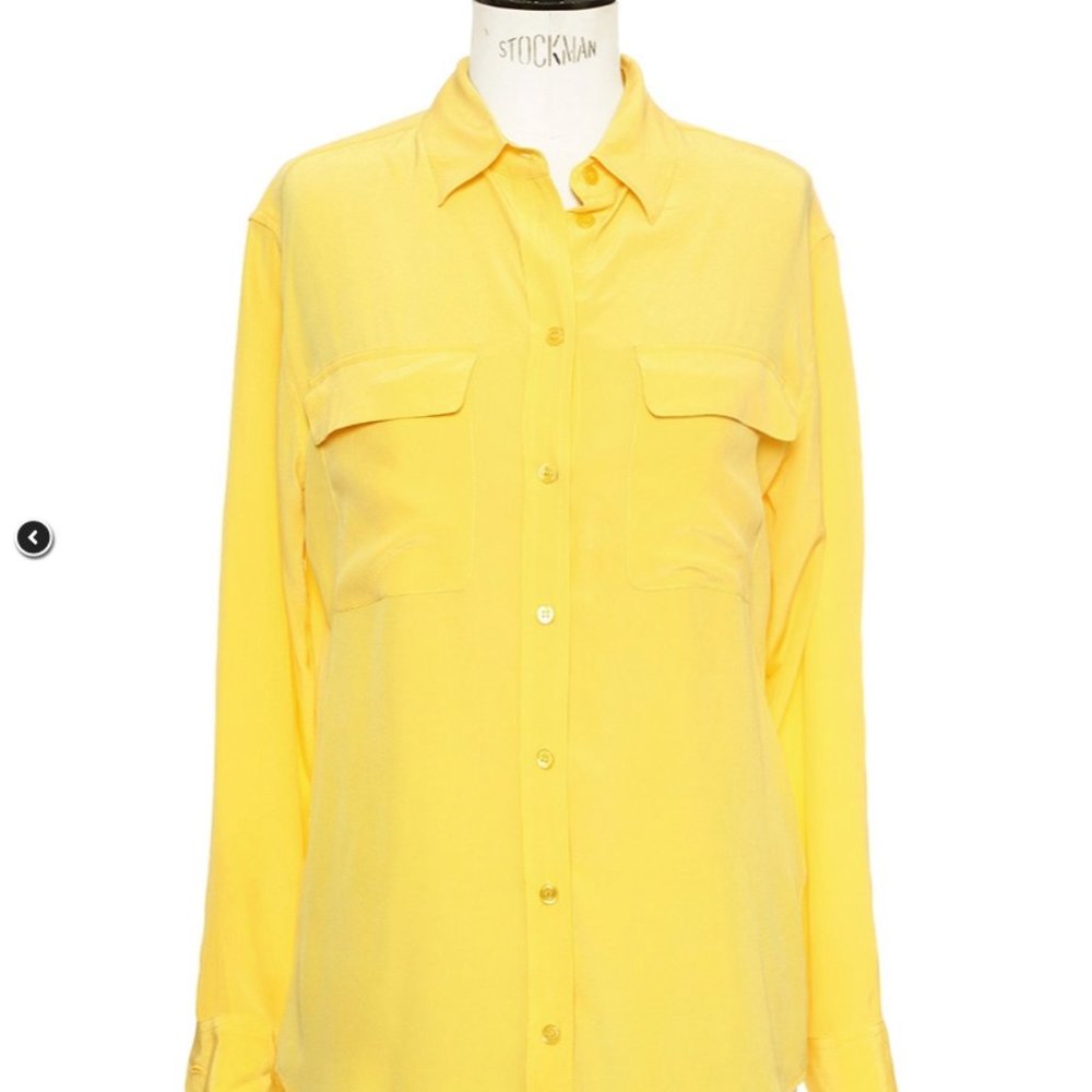 Equipment Blouse Signature Silk--Yellow